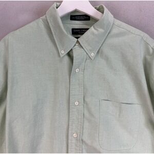 Daniel Cremieux Men's Sz XL Green Long Sleeve Button Down Embroidered Logo Shirt